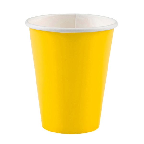 Cups Paper Sunshine Yellow